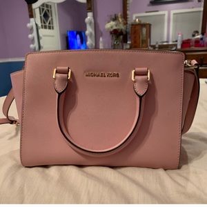 Michael Kors pink strap purse
